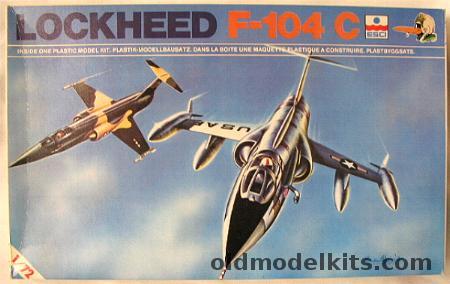 ESCI 1/72 Lockheed F-104C Starfighter - 479 TFW Vietnam (natural finish) / USAF Tactical Air Command / Puerto Rico ANG 198 TFS / 479 TFW Da Nang Vietnam (camo), 9011 plastic model kit